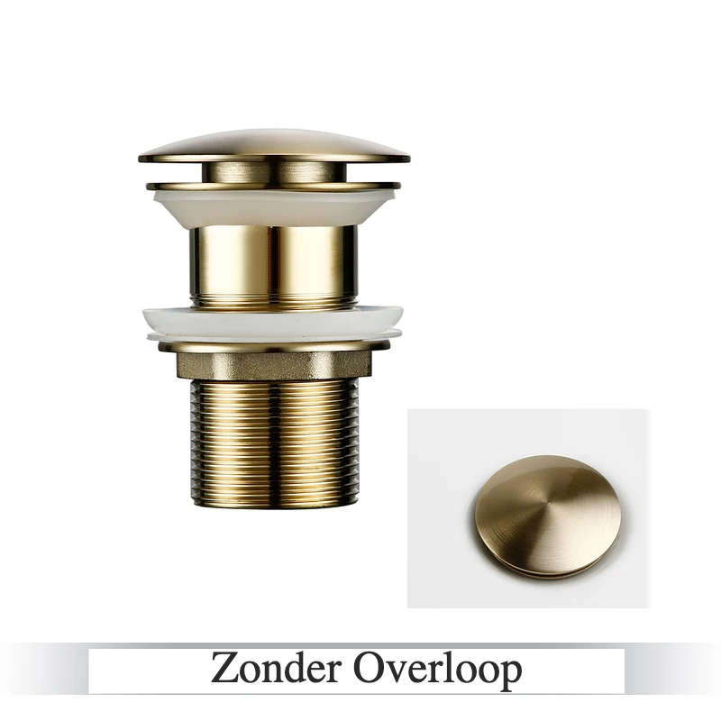 LuxDrain Pop-Up-Abflussstöpsel – Stilvoller Waschbeckenstöpsel in Schwarz, Gold und Rosé