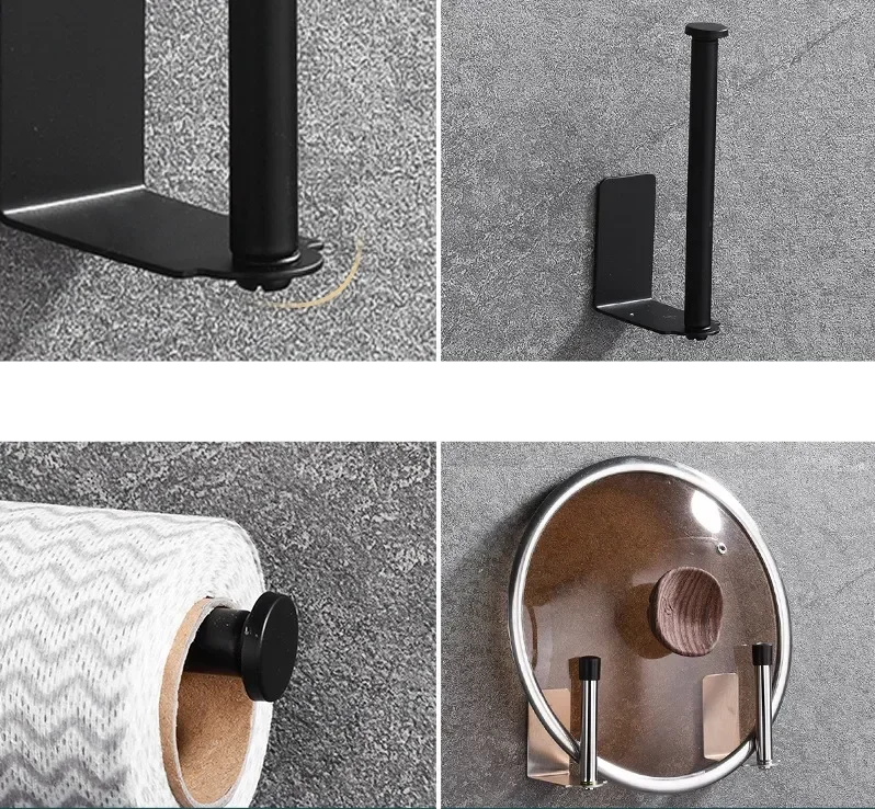 LUXROLLO – Selbstklebender Edelstahl Toilettenpapierhalter (Verlängert & Bohrenfrei)
