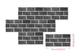 RetroBrick – 6-teiliges Selbstklebendes Retro Ziegelmuster Wandsticker-Set (30x15cm)