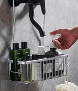 AluGrip Duschablage ohne Bohren – Abnehmbarer Badekorb aus Aluminium – Wandmontage & Edelstahl