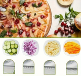 SliceMaster Verstellbarer Gemüseschneider – Manueller Würfelschneider mit Edelstahlklinge – Effizientes und energiesparendes Küchenwerkzeug