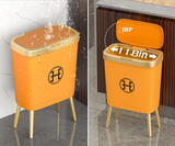 GoldenSlim Moderner Mülleimer mit Deckel