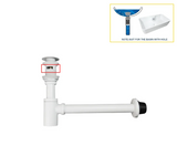 AquaStop Messing Geruchsdichter Siphon & Pop-up Ablaufset – Für Waschbecken & Bad