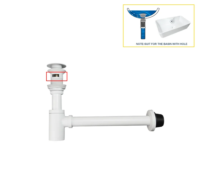 AquaStop Messing Geruchsdichter Siphon & Pop-up Ablaufset – Für Waschbecken & Bad
