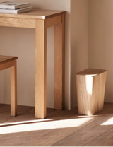 EcoPress Holz-Abfalleimer mit Deckel – Großer Wohnzimmereimer für Haushalte, Büro & Modernes Wohnen