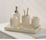 ZenTerra Wabi-Sabi Badezimmer-Set– Europäische Naturstein-Accessoires