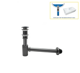 AquaStop Messing Geruchsdichter Siphon & Pop-up Ablaufset – Für Waschbecken & Bad