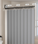 EasyTimes 2025 Faltbare Duschvorhang-Set