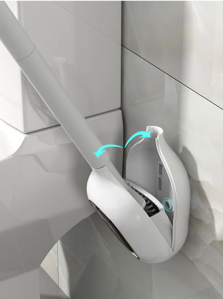 AromaBrush – Magnetische Duft-Toilettenbürste mit Wandhalterung