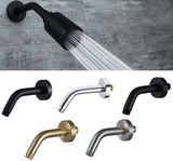 AquaLuxe G1/2 Zoll Messing Duscharm – Runde Wandhalterung für Regendusche, Premium Verlängerungsrohr in 5 Farben