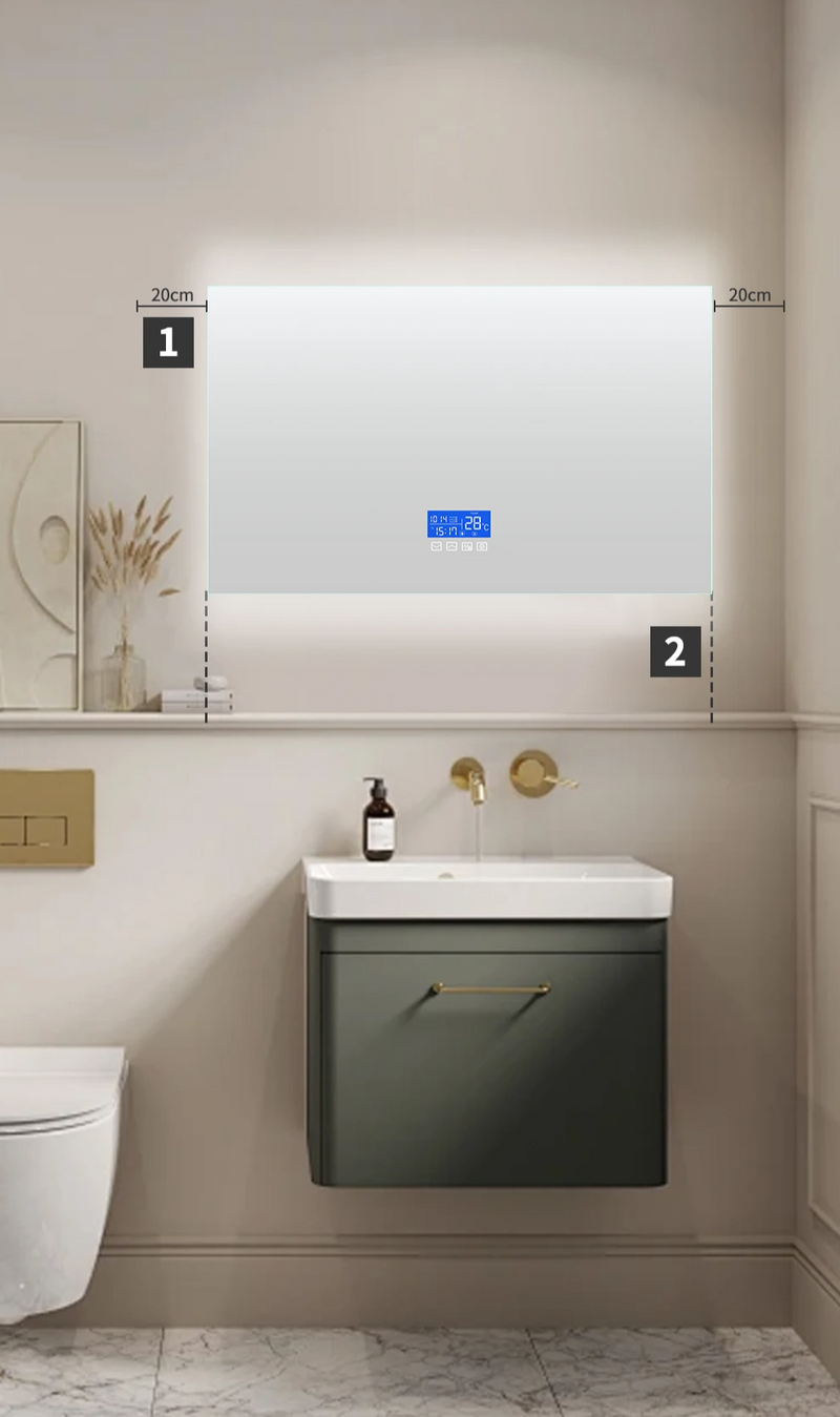 LuxoClear LED-Badezimmerspiegel 60x80cm