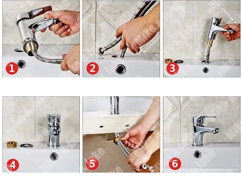 Amora Waschtischarmatur – Stilvoller Warm-Kalt-Wasserhahn aus Messing