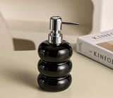 PureCeram Luxe Keramik Seifenspender – Elegante Flasche für Bad, Küche & Hotel