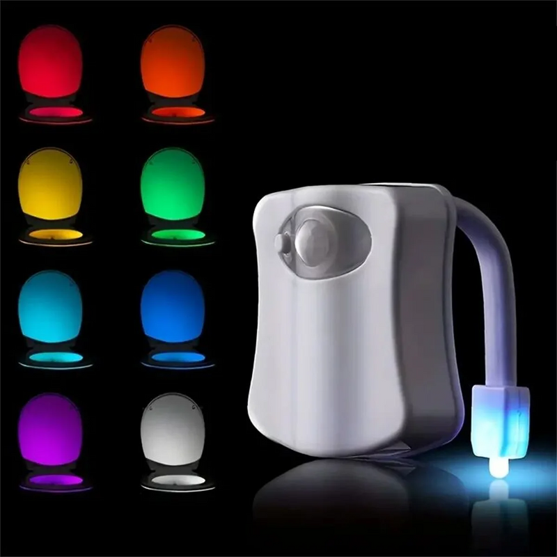 LumiSense WC-Nachtlicht – Bewegungsmelder mit 8/16 Farben RGB LED Beleuchtung