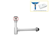 AquaStop Messing Geruchsdichter Siphon & Pop-up Ablaufset – Für Waschbecken & Bad