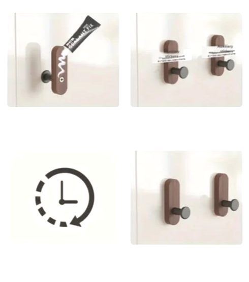 NordicWood Wandhaken aus Walnussholz