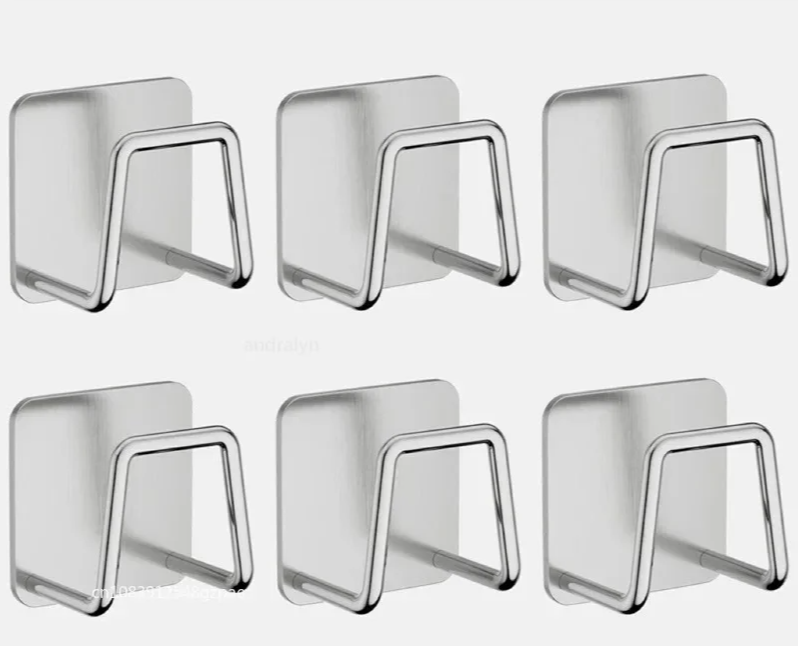 StickDry Edelstahl-Schwammhalter – Selbstklebender Organizer für Spüle & Küchenzubehör