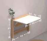 FlexiFold 424 Ultra-Schmaler Klappbarer Wandtisch