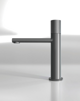 NeroLuxe Waschtischarmatur – Schwarze Messing-Badarmatur | Warm- und Kaltwasserarmatur | Elegante Designarmatur mit Keramikkartusche