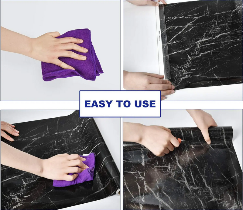 MarbleShield – Luxus Marmor-Selbstklebefolie für Küche & Möbel