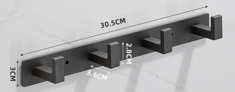 SteelLine Edelstahl Wandgarderobe