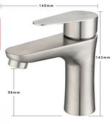 Edelstahl-Waschtischarmatur mit Einhebelmischer – Modernes Design für Bad & Waschbecken