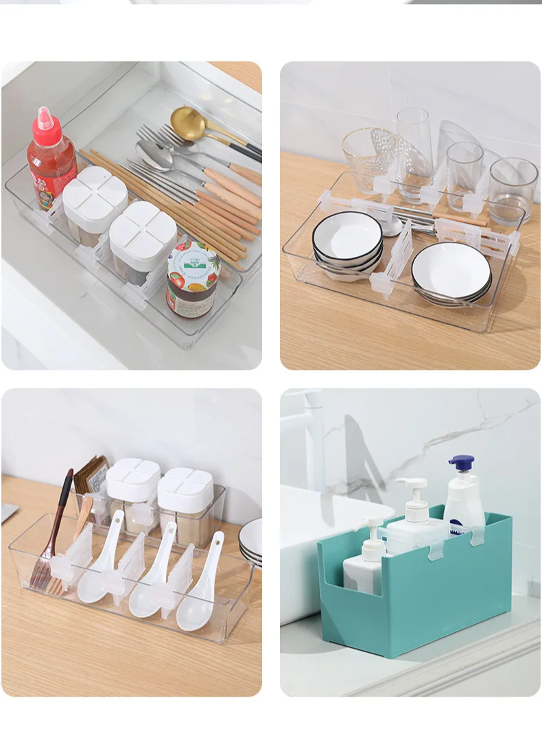 FlexiCool – 4er-Set Teleskopische Kühlschrank-Organizer und Trenner