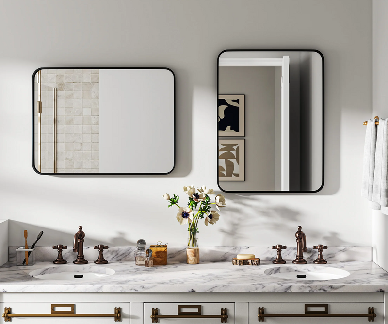 HOMCOM Luxus-Badezimmerspiegel 60x80cm