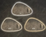 NordiLux Design Badezimmerspiegel – Smarter LED-Wandspiegel mit unregelmäßiger Form und Aluminiumrahmen