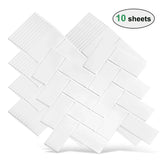 StickaTile 3D Fliesenoptik Wandaufkleber – Selbstklebende Hitzebeständige Fliesensticker (10 Stück)
