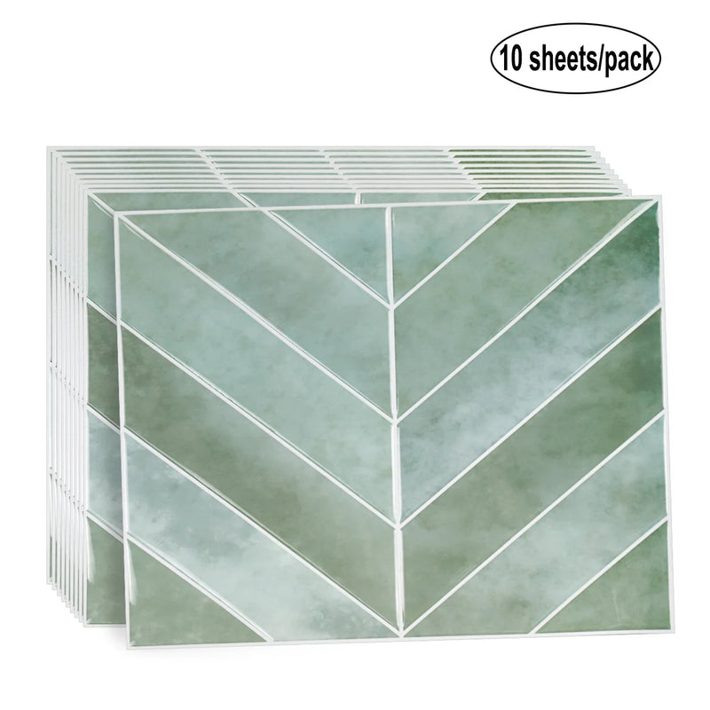 Grote 3D Wandstickers – Peel & Stick Tegels | PET | 10 Vellen | Waterbestendig