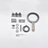 Luxe Douchekraan Set – Rond Design | 5 Kleuren | Messing | Regenval