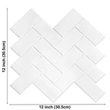 StickaTile 3D Fliesenoptik Wandaufkleber – Selbstklebende Hitzebeständige Fliesensticker (10 Stück)