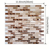 Golden Mosaic Luxe – Selbstklebende Wandfliesen
