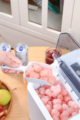 FrostQuick Eiswürfelmaschine Kompakt – Elektrischer Eisbereiter | 9 Eiswürfel in 6 Minuten | Tragbare Küchenlösung