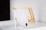 WaveLine Wasserfall Waschtischarmatur – Einhebelmischer für Warm & Kalt, modernes Design in Schwarz/Chrom/Weiß/Gold