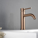 ROSEVÉRA Brushed Gold – Design Waschtischarmatur aus Edelstahl (Einloch, Einhebel)