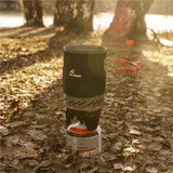 Fire-Maple Stern X1 Camping-Kochsystem – Tragbarer Gaskocher mit Wärmetauscher | Piezozündung & Aluminiumtopf | Für Trekking, Camping & Höhenlagen