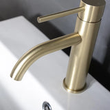 ROSEVÉRA Brushed Gold – Design Waschtischarmatur aus Edelstahl (Einloch, Einhebel)