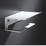 LuxuRoll Aluminium WC-Rollenhalter mit Ablage