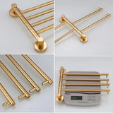Faltbarer Handtuchhalter | 35–40 cm | Aluminiumlegierung | Gold oder Messing