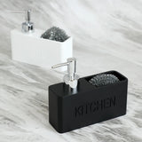 Modernes Küchenzubehör-Set – Seifenspender mit Pumpe und Schwammhalter