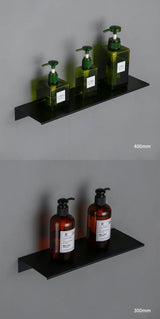 DUOWARE Wandregal Schwarz/Weiß – Aluminium Organizer für Bad, Küche oder Schlafzimmer