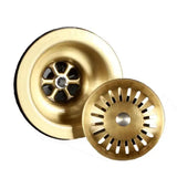 Küchenabflussstöpsel – 3,5 Zoll | Antikes Messing | Poliertes Finish | Kupfer
