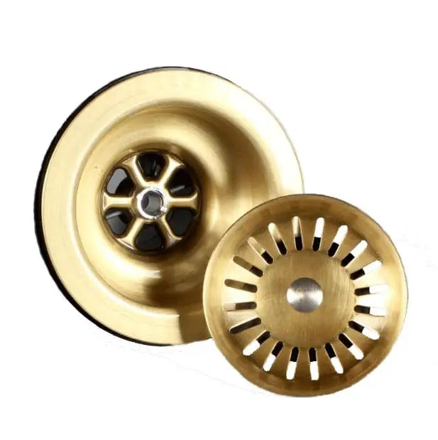 Küchenabflussstöpsel – 3,5 Zoll | Antikes Messing | Poliertes Finish | Kupfer