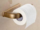 AuroraBrass – Premium Toilettenpapierhalter aus Kupfer & Messing in Gebürstetem Finish