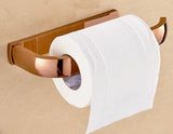 AuroraBrass – Premium Toilettenpapierhalter aus Kupfer & Messing in Gebürstetem Finish