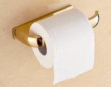 AuroraBrass – Premium Toilettenpapierhalter aus Kupfer & Messing in Gebürstetem Finish