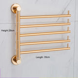 Faltbarer Handtuchhalter | 35–40 cm | Aluminiumlegierung | Gold oder Messing
