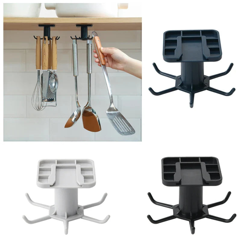 SpinHook360 – Drehbarer Selbstklebender Haken-Organizer für Küche & Bad